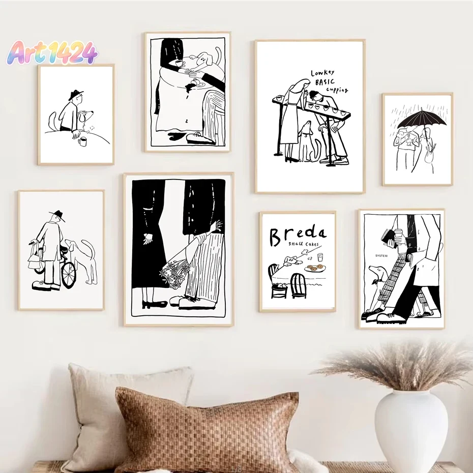 Modern Korean Lifestyle - 1 pezzo Poster Artistico Minimalista Scandinavo,