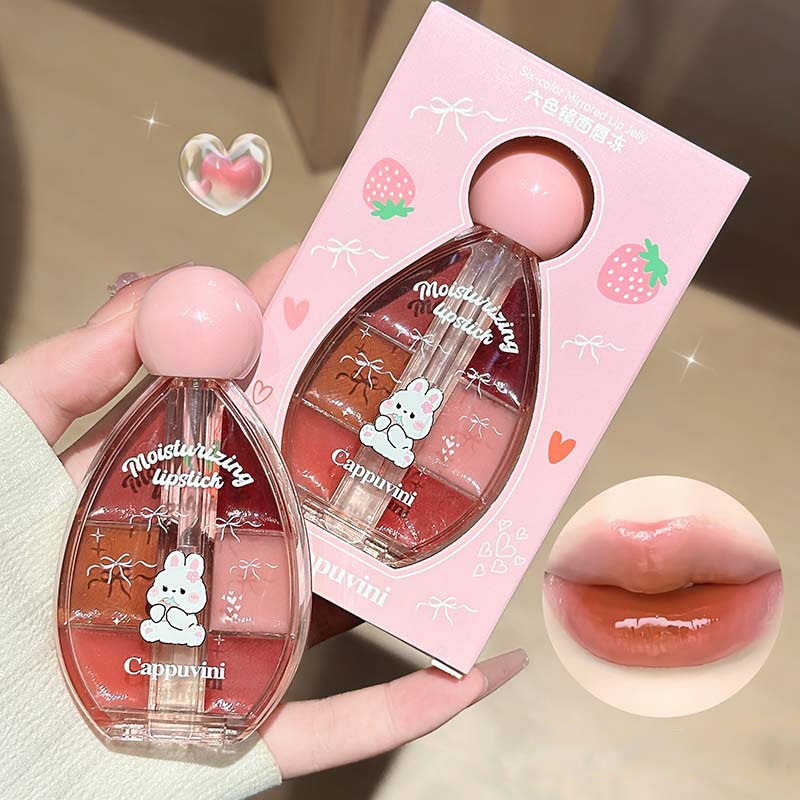 Lip Tint Korean - Palette di Lucidalabbra Effetto Specchio in