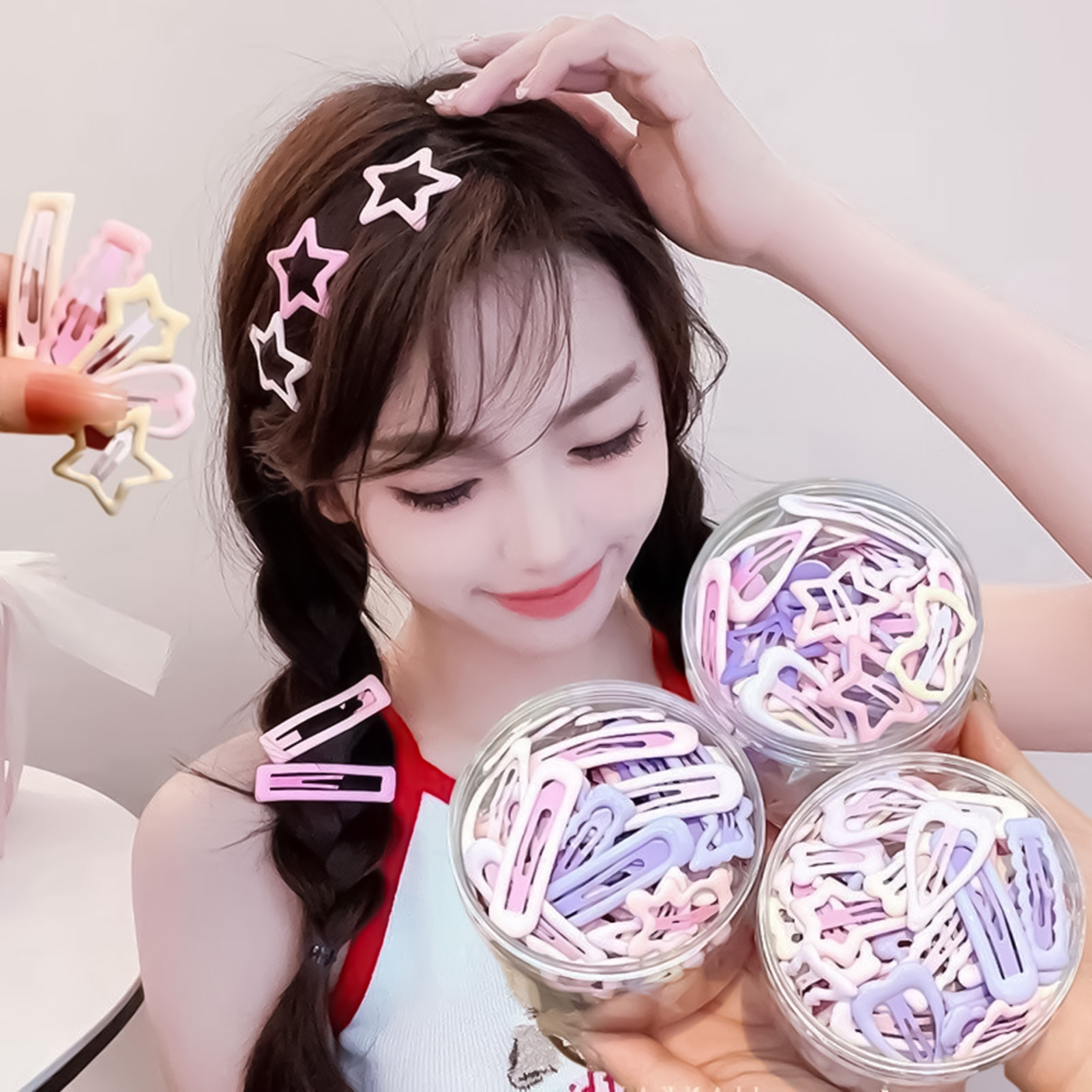 Korean Women Lifestyle - 3 fermagli per capelli in stile