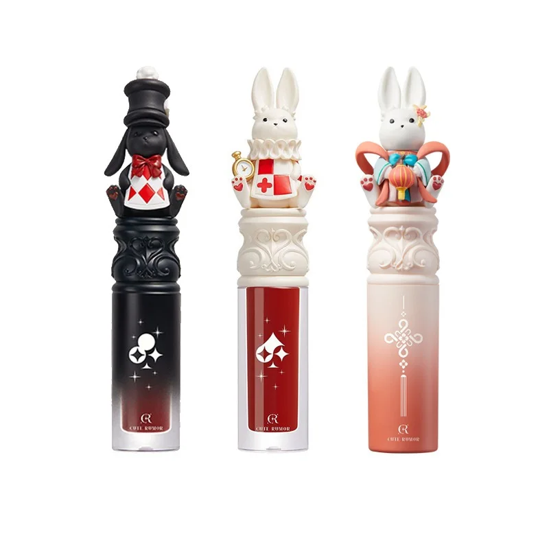 Lip Tint Korean - Rossetto Cute Rumor, Lucidalabbra Glitterato Idratante,