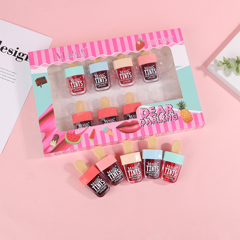Lip Tint Korean - 12 pezzi Corea frutta tinta labbra