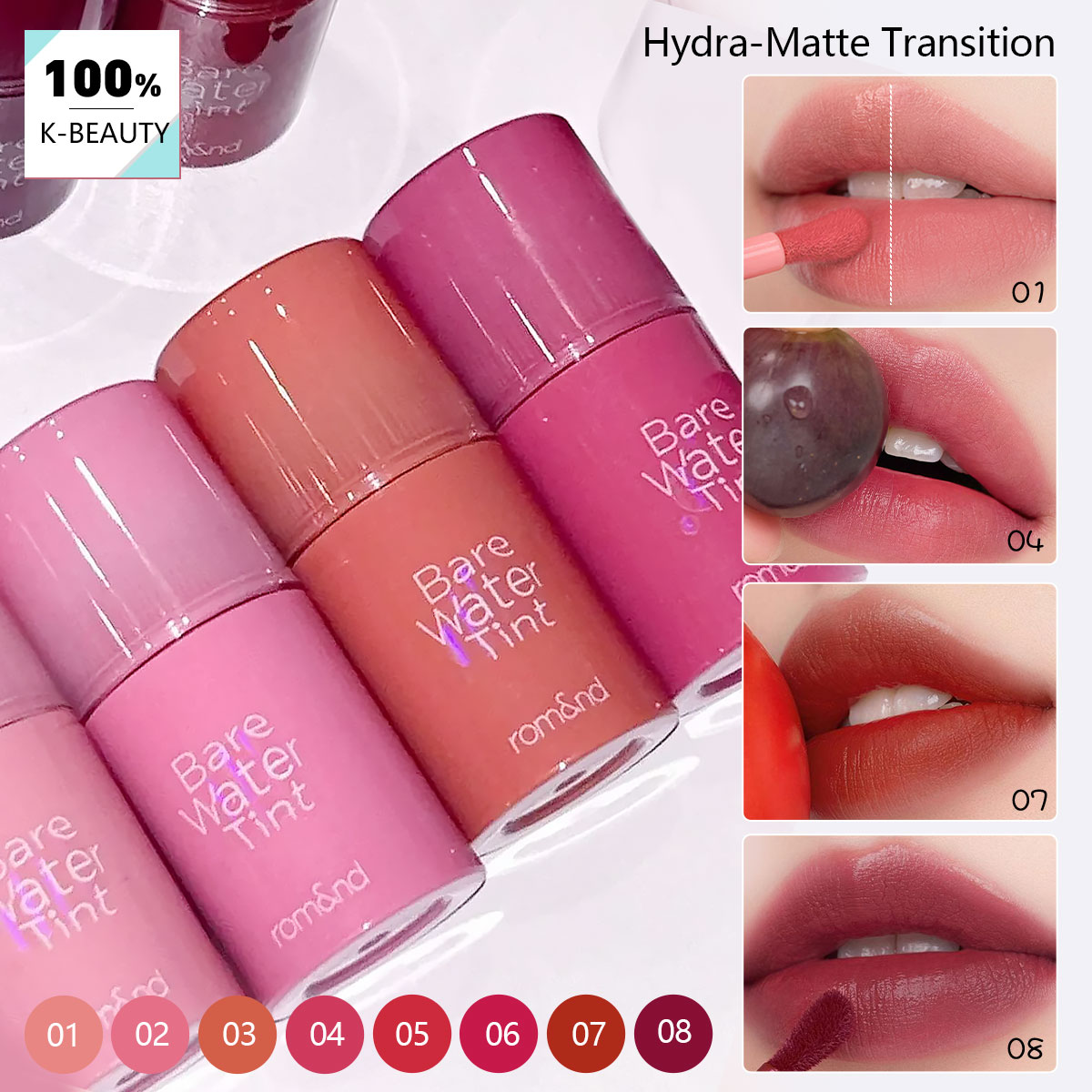 rom&nd BARE MOOL TINT, Texture - Lip Tint Korean recensione e prezzo